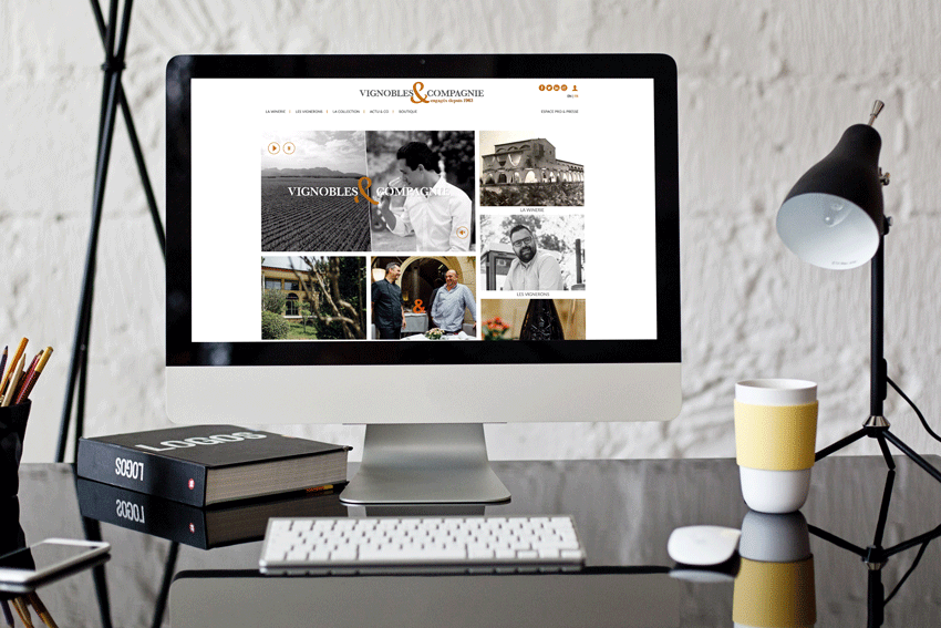 Site vitrine & boutique Vignobles & Compagnie