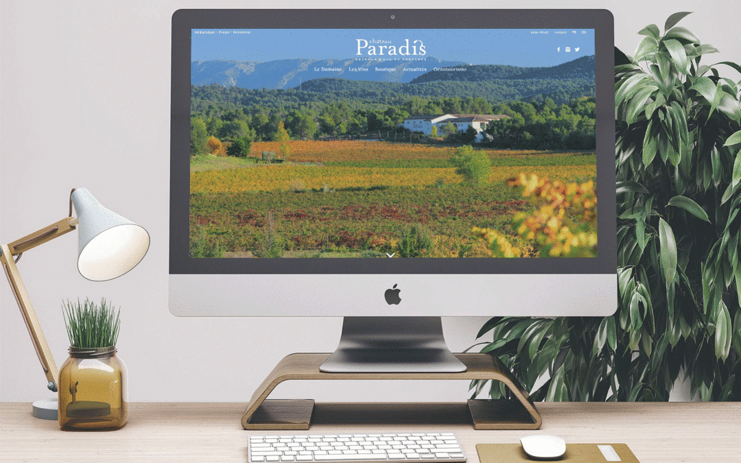 Site vitrine & e-commerce Château Paradis