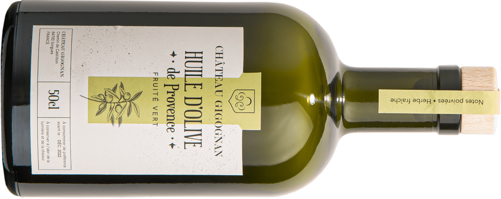 bouteille huile d'olive gigognan